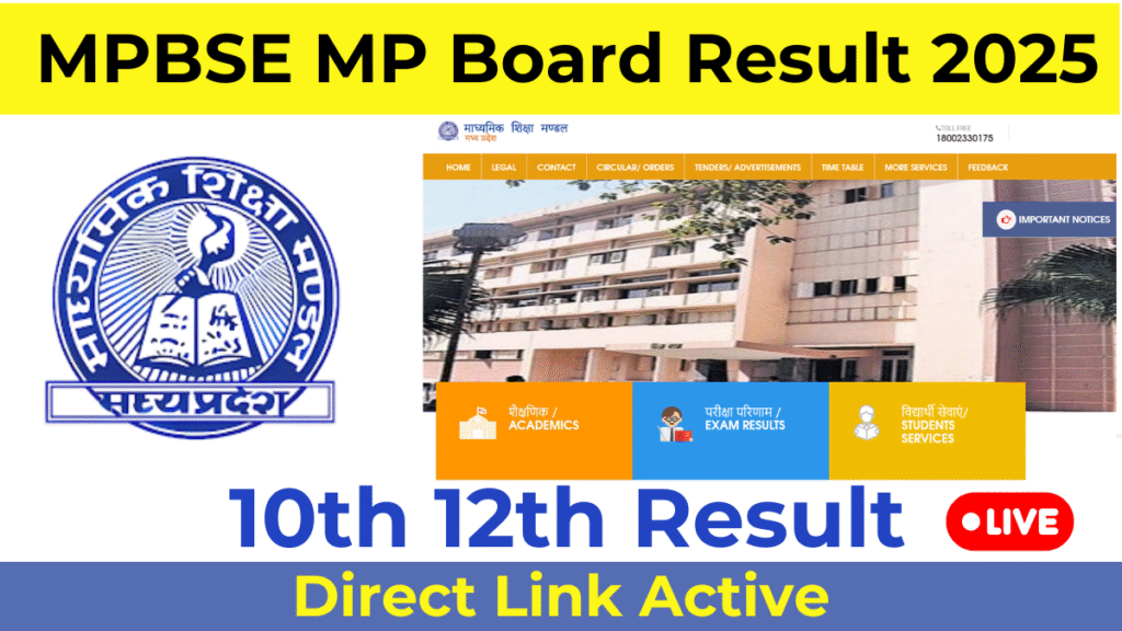 MP Board Result 2025